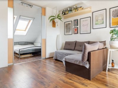 Zugló LŐCSEI utcánál 2007-ben emeletráépítéssel épült 1+2 FÉLSZOBÁS CIRKÓS LAKÁS ELADÓ