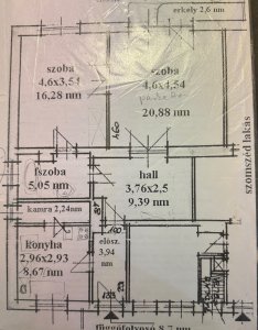 HERMINAMEZŐN Kisföldalatti közelében I. em-i 66 nm-es LAKÁS ELADÓ